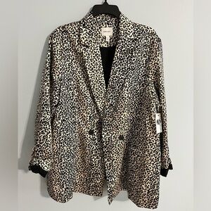 Nine West Animal Print Blazer